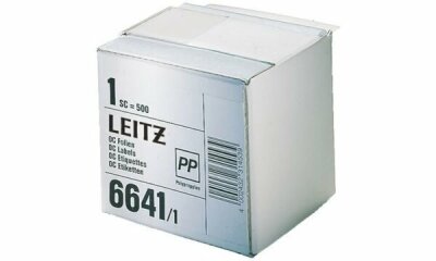 LEITZ Beschriftungsschild transp. auf Rolle 72x39mm transparenter Schutz