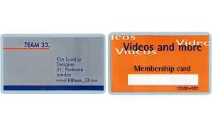 LEITZ 7369 Folientasche 125 Micron für Visitenkarten 100 Stück