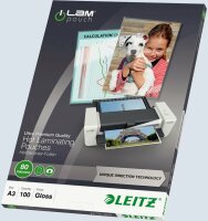 Leitz 7485 Laminierfolie UDT - A3, glänzend, 80 mym,...