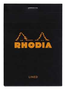 Rhodia Notizblock 85x120 geh lin 80Bl schw