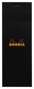 Rhodia Notizblock 74x210 geh kar 80Bl sw