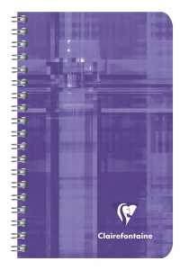 Clairefontaine Spiralheft 7,5x12 kariert 50Bl