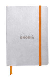 Rhodia  Notizbuch A6 lin 72Bl silber