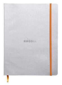 Rhodia  Flex Nbuch 19x25 dot 72Bl silber