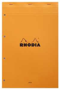 Rhodia Notbl A4 geh mperf gel lin m Rd 80Bl