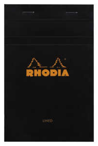 Rhodia Notizblock 110x170 geh lin 80Bl sw