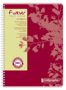 Clairefontaine Spiralheft Forever A4 kariert 50Bl