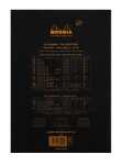 Rhodia Notizblock A4 geh blank 80Bl sw
