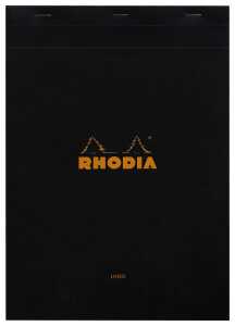 Rhodia Notizblock A4 geh lin Rd 80Bl schw