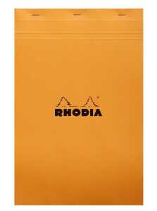 RHODIA Notizblock No. 19, DIN A4+, kariert, orange (8017040)