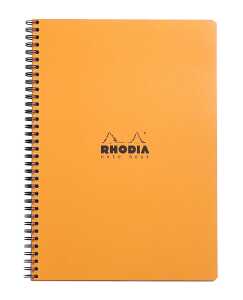 Rhodia Notebook A4+ lin mRd 80Bl orange