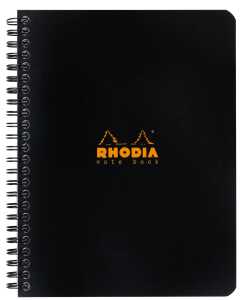 Rhodia Notebook A5+ kariert 80Bl schwarz