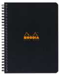 Rhodia Notebook A5+ kariert 80Bl ora/schw sort