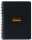 Rhodia Notebook A5+ kariert 80Bl ora/schw sort