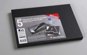 Clairefontaine Schaumkarton 3,0 mm A4 5Bg schw