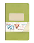 Clairefontaine 1951 Heft 9x14 48Bl liniert grün