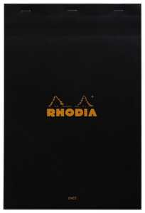Rhodia Notizbl A4+ geh mperf lin m Rd 80Bl schw