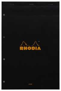 Rhodia Notizbl A4+ mperf lin m Rd 80Bl sw