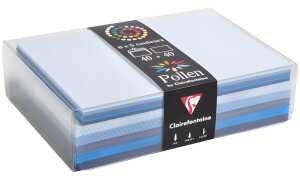 Clairefontaine K-Set 5St 40K+40U 90x140 Blau sort