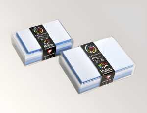 Pack 5er Set 40 Umschläge u 40 Karten Pollen, 140x140mm, 120g und 210g