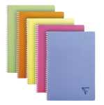 Clairefontaine Spiralbuch A4 Linicolor kariert 90Bl