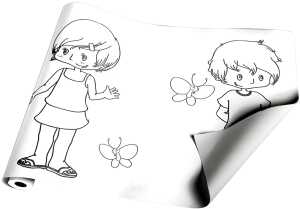 Clairefontaine Rolle Malpapier Kinder 120g 10x0,50m