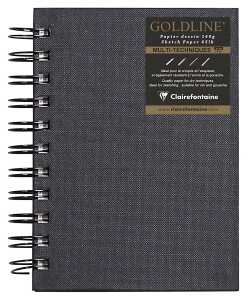 Clairefontaine Skizzenb Goldline A6 H weiss 64Bl