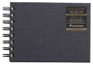 Clairefontaine Skizzenb Goldline A6 Q weiss 64Bl