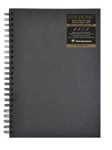 Clairefontaine Skizzenb Goldline A4 H schwarz 64Bl