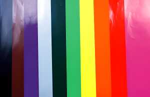 Maildor Glanzpapier 25x32 Gummier sort 10Bl