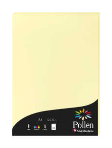 Clairefontaine Papier A4 Pollen 120g kanariengelb 50Bl