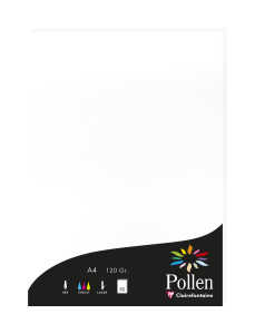Clairefontaine Papier A4 Pollen 120g weiss 50Bl