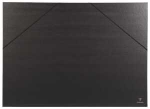 Clairefontaine Zeichenmappe 52x72 Kraft Innenklappe sw