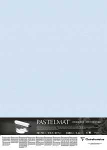 Clairefontaine Pastelmat 50x70cm 5Bl Hellblau