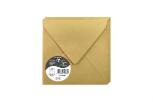 Clairefontaine Umschlag Pollen 140x140 120g gold