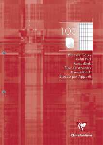 Clairefontaine KB A4 CF 4x8 m Rd 2-fach gel 100 Bl