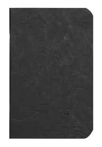 Clairefontaine Heft AgeBag 9x14 Leinen lin 48Bl sw