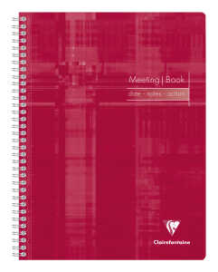 Clairefontaine MeetingBook Spir mikr 22,5x29,7 80Bl