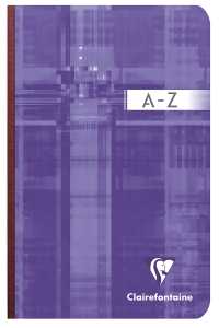 Clairefontaine Registerkladde 11x17 hart geb kar 96Bl