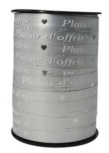 Clairefontaine Geschenkband glänz 225mx10mm silber