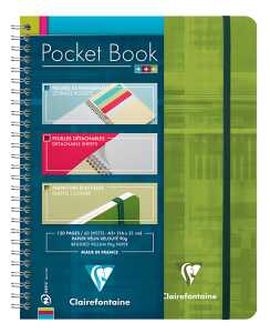 Clairefontaine Pocketbook A5+ mikrop GZ lin 60Bl