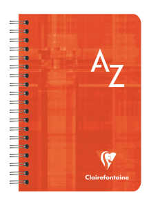 Clairefontaine Registerbuch 9x14 PP Spir kar 50Bl