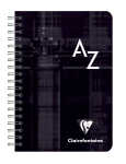 Clairefontaine Registerbuch 9x14 PP Spir kar 50Bl