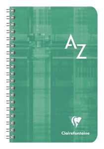 Clairefontaine Registerbuch PP Spir kar 11x17 50Bl