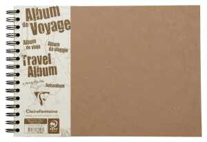 Clairefontaine Reisealbum AgeBag A4 quer lin+bl 40Bl br