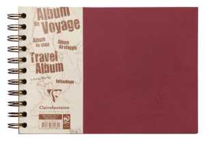 Clairefontaine Reisealbum AgeBag A5 quer lin+bl 40Bl rt