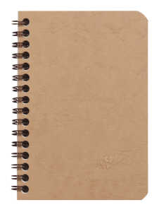 Clairefontaine Spiralbuch AgeBag 9,5x14 kar 50Bl br