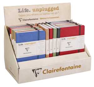 Clairefontaine Notizheft AgeBag 9x14 24St lin sort