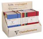 Clairefontaine Notizheft AgeBag 9x14 24St lin sort