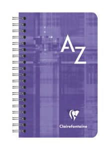 Clairefontaine Registerbuch PP Spir kar 7,5x12 50Bl